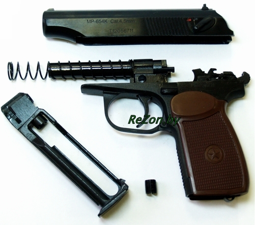 Ремонт пневматического пистолета МР 654К