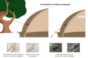 Как закрепить палатку